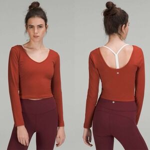 $78 lululemon Align Long Sleeve Top In Ayenne Size 6 Chest 33.5"-34"